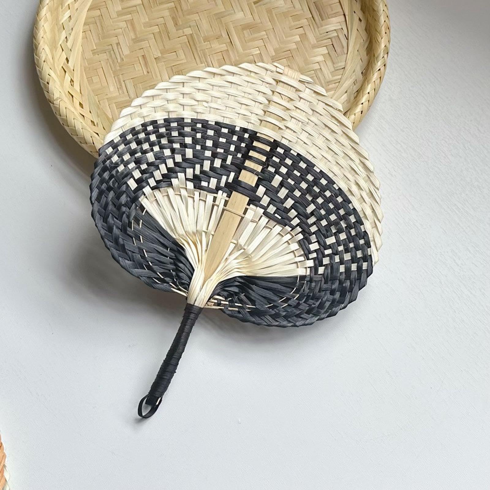 Amazon.com: MLIUHLIGZ 蒲扇手工编织摇扇风竹扇草编草扇大芭蕉扇子