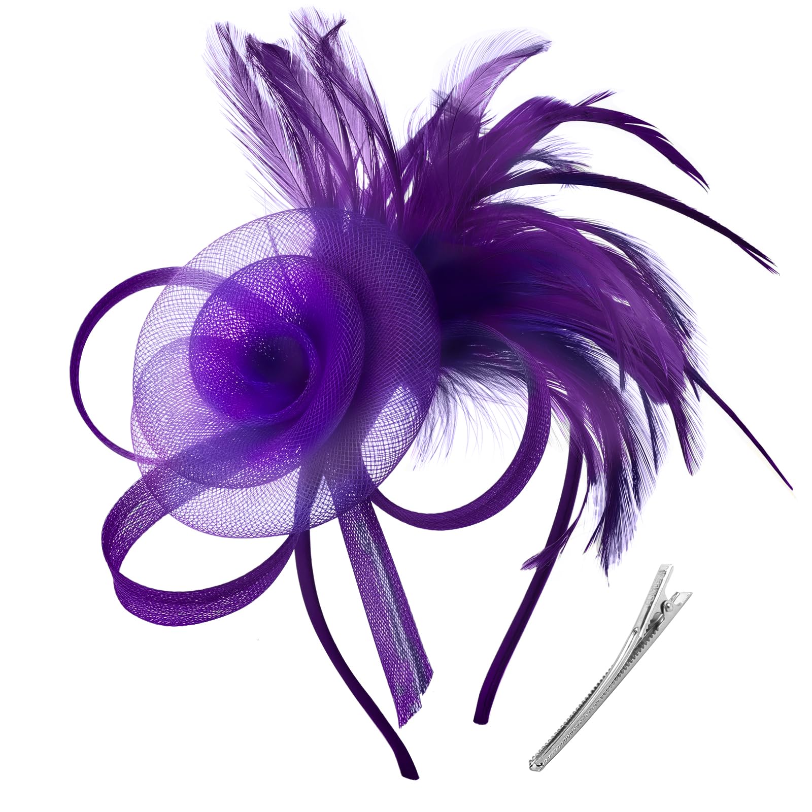 DRESHOW Fascinators Hats for Women Tea Party Fascinator Hats