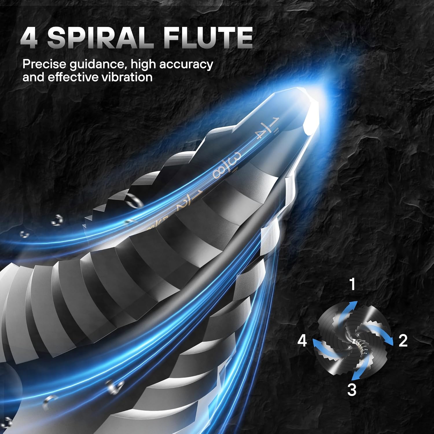 M35 Cobalt Steel Four Spiral Flute Step Drill Bit 1/4“ to 1-3/8” - Wear-Resistant TiAlN Coating, 1/4" Hex Shank, for Metal, Stainless Steel, Aluminum & Plastic