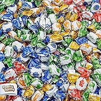 Vista 1 de Mini caramelo duro relleno de fruta, 2 libras, bolsa a granel, centro líquido y carcasa dura, envueltos individualmente (540 piezas)