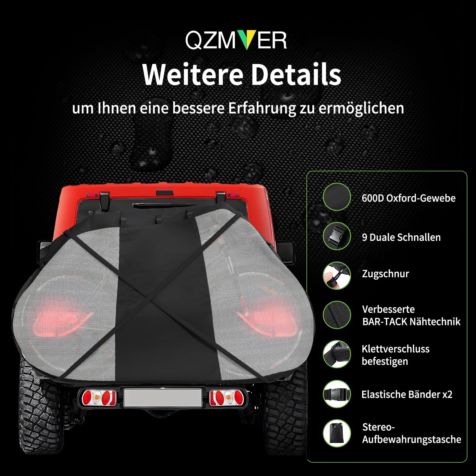 Wasserdichte Draußen-Fahrradaufbewahrung,Fahrradabdeckung für Transport von 1-2 Fahrrädern,Reißfeste Fahrradhülle für Heckträger,heavy duty PU Beschichtung Fahrrad und E-Bike Transportschutz