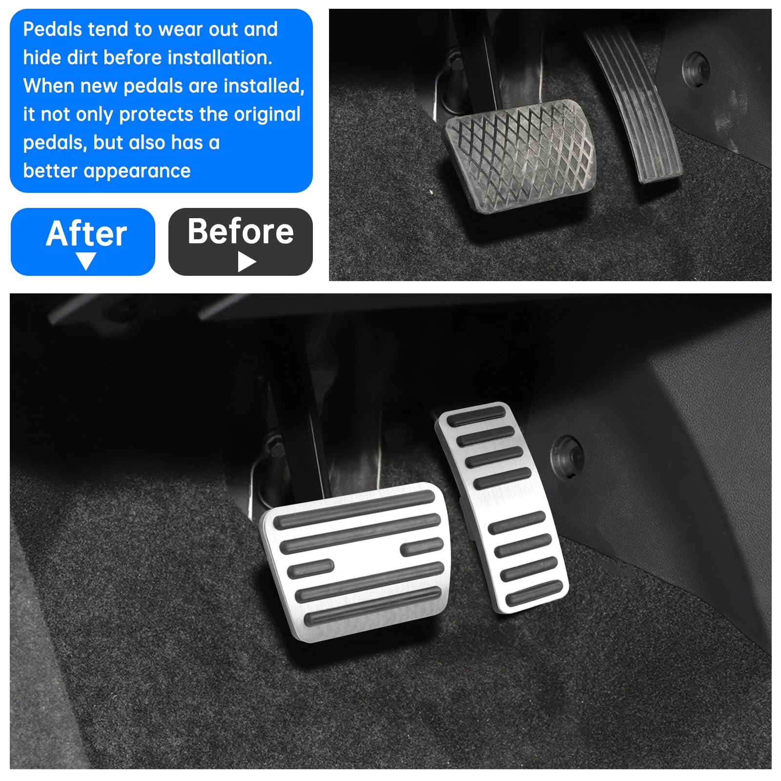 GAFAT MG ZS/MG HS/MG 5/MG Marvel R 2020-2024 Pedali Per Gas E Freni, MG Pedali Copertura Pedali Piastra Di Copertura Pedali, MG Accessori - 9