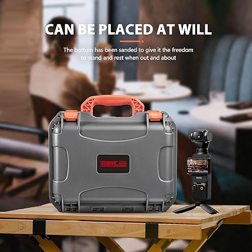 Miniatura 8 de STARTRC OSMO Pocket 3 Estuche rígido, multifuncional, portátil, resistente al agua, para DJI Pocket 3 Creator Combo Cámara Accesorios, Negro -,