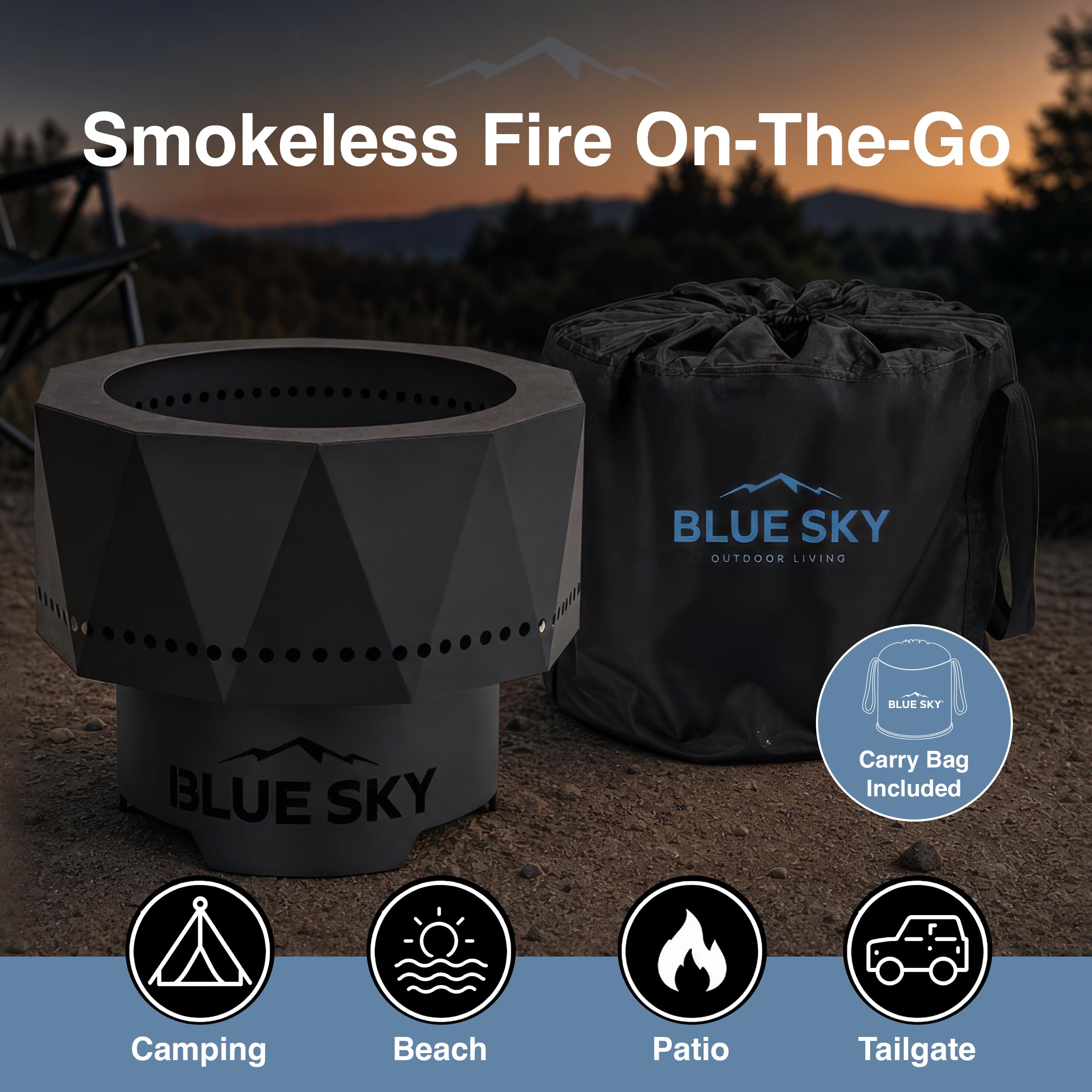 Amazon.co.jp: Blue Sky Outdoor Living 焚き火台 : スポーツ＆アウトドア
