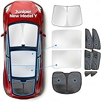 Vista 27 de Parasoles para ventanas de auto para bebé, 4 unidades de 20 x 12 pulgadas, adherencia estática, cubiertas para ventanas laterales, frontales