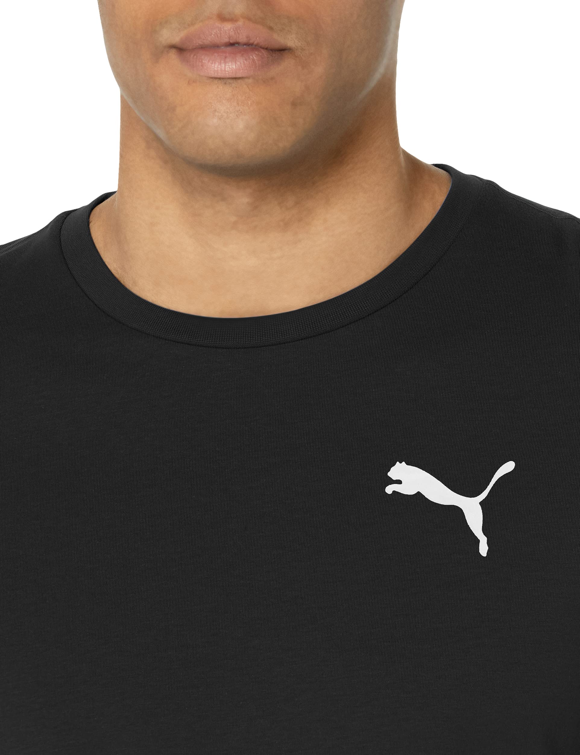 PUMA mens Active Tee T Shirt, Black, Large US