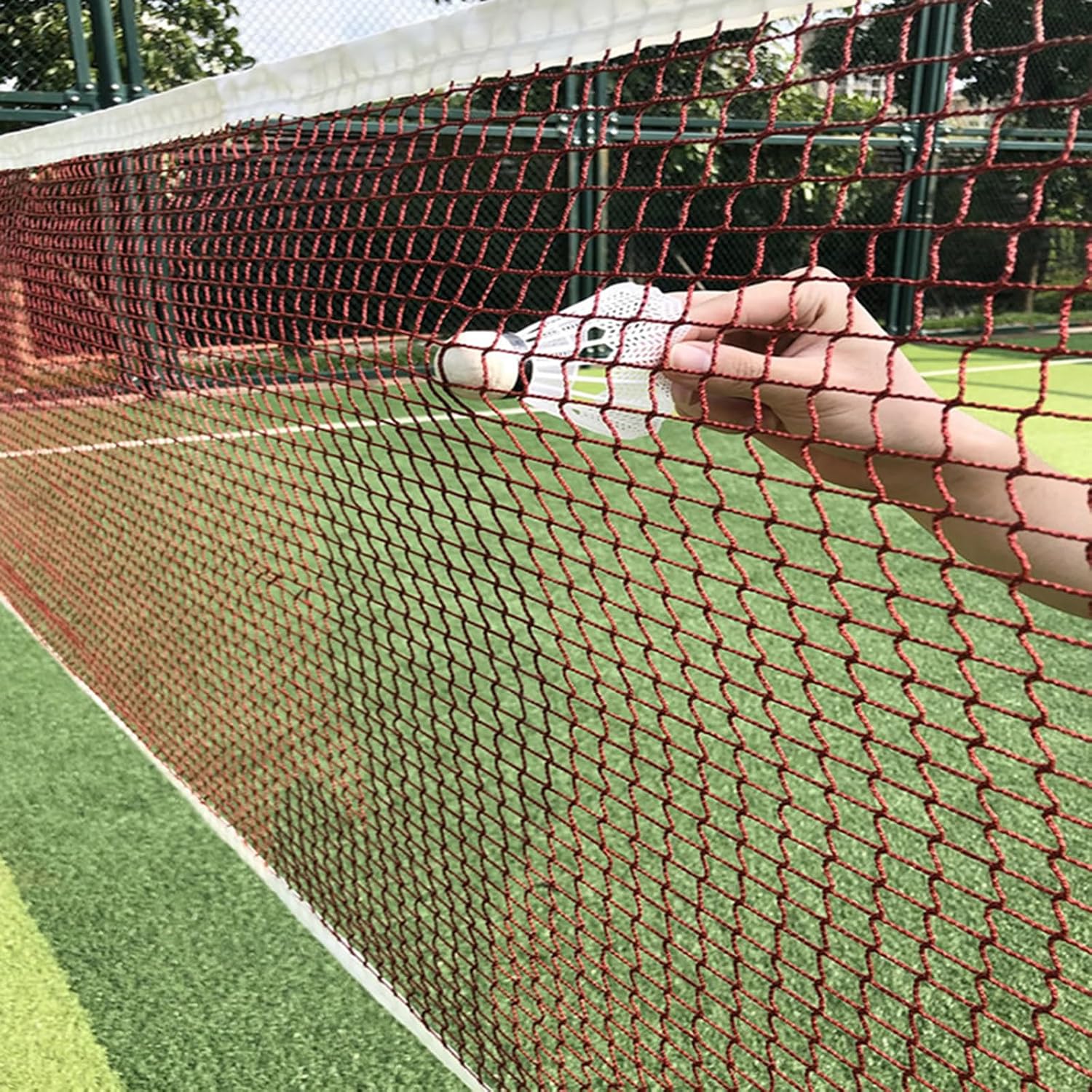 Outdoor Volleyballs Net Folding Adjusted Volleyballs Badminton Tennis Net Stand Rod Net for Beach Grass Outdoor