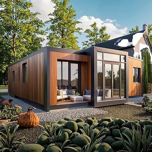 Prefab Tiny Home for Adults Foldable Modular Homes for Sale Portable Expandable Design Ideal for Backyard Office or Guest House Easy to Assemble and Move with Stylish Features