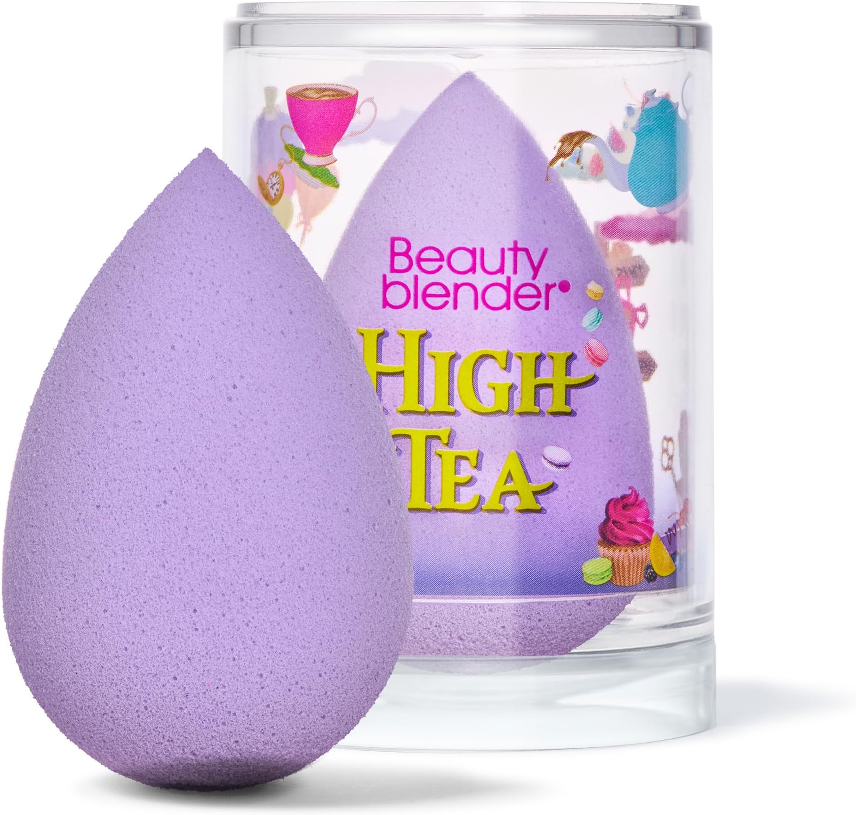 Beautyblender® |High Tea Limited Edition Blender Sponge, Super-Soft Foam Easily Blends Foundations, Powders & Creams, Made in USA, Reusable, Washable, Streak Free Application, Vegan, Cruelty Free