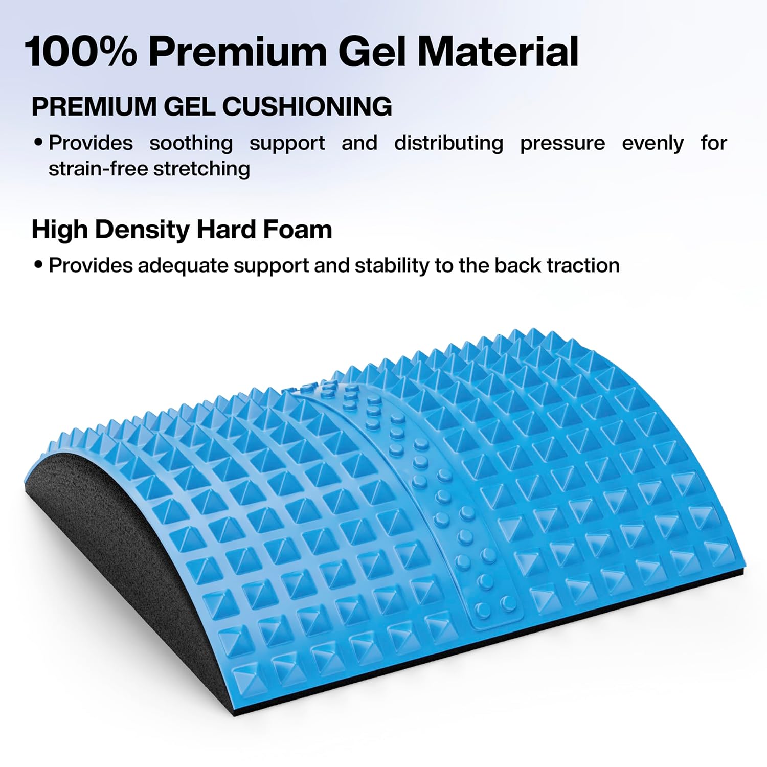 FOVERA Gel Back Stretcher Lumbar Traction for Upper & Lower Back Pain Relief, Lumbar Support, Sciatica Nerve, Spinal Stenosis, Posture Correction, Back Excercise, Back Cracker FOVERA Gel Back Stretcher Lumbar Traction for Upper & Lower Back Pain Relief, Lumbar Support, Sciatica Nerve, Spinal Stenosis, Posture Correction, Back Excercise, Back Cracker