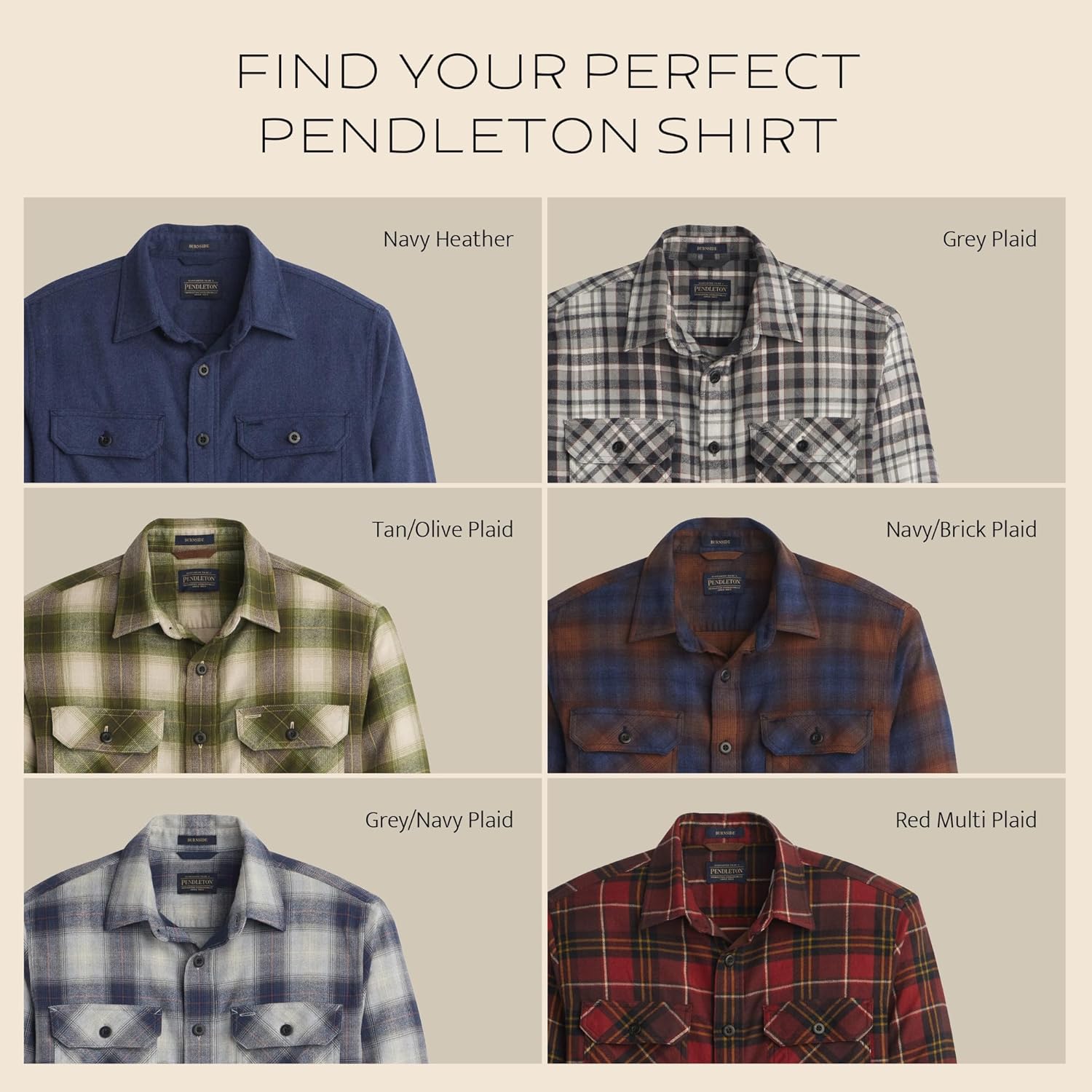 PENDLETON Men's Burnside Flannel Shirt - Image 7