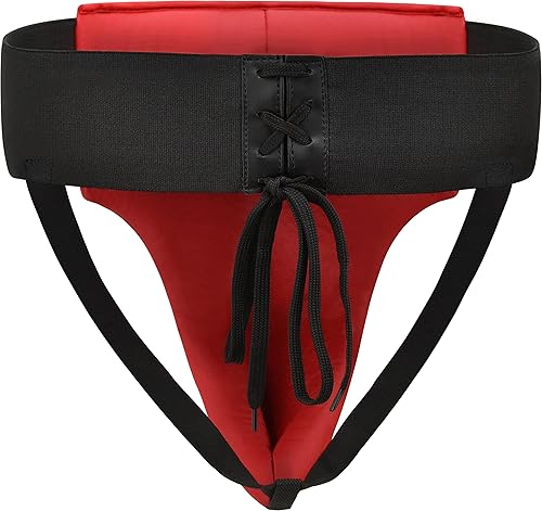 Miniatura 3 de RDX Protector de ingle para boxeo, Muay Thai, Kickboxing y entrenamiento de MMA, Maya Hide Leather Abdo Gear para artes marciales, protector