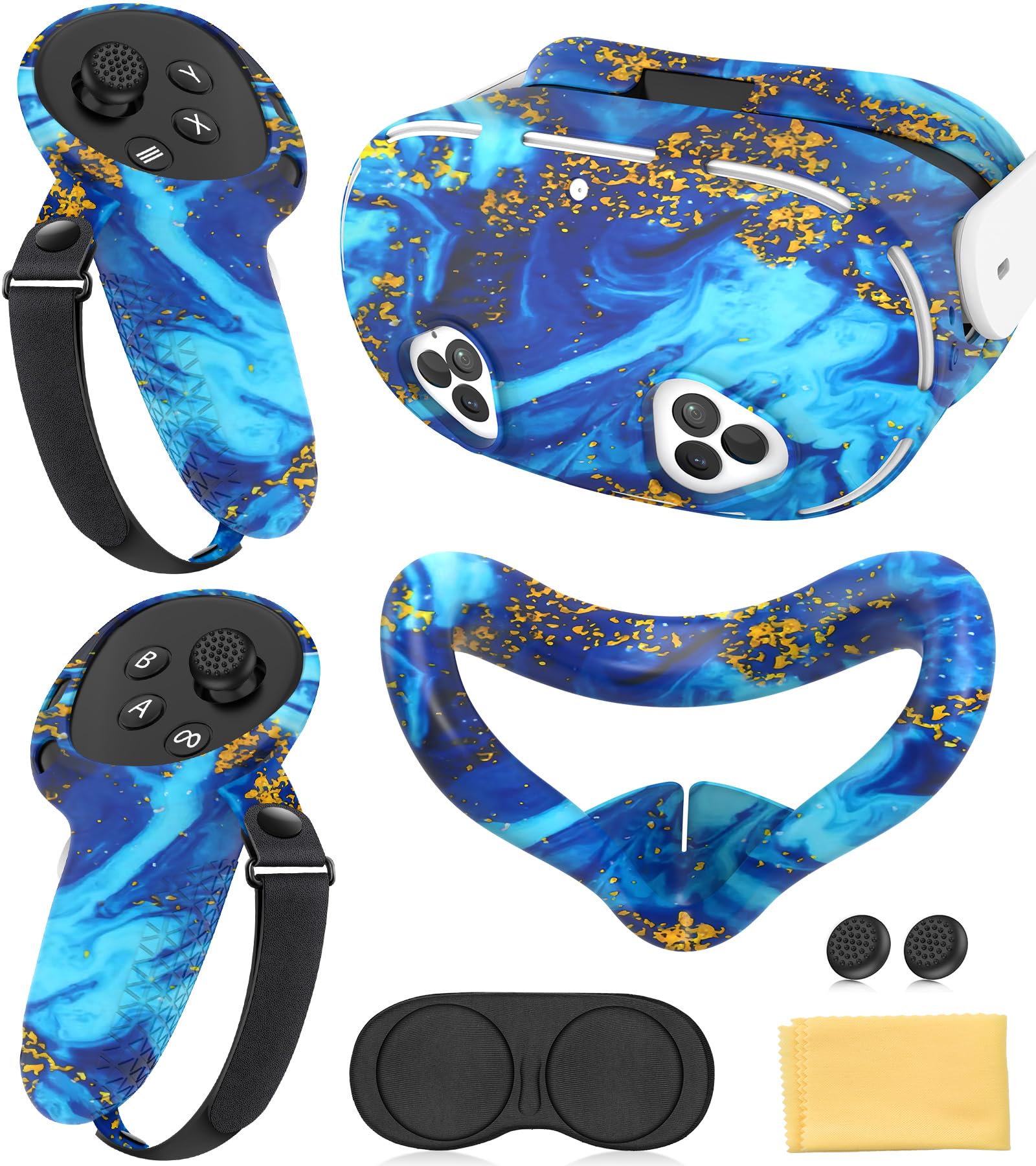 Amazon.co.jp: シリコンカバーセット Meta Quest 3Sアクセサリー、VR