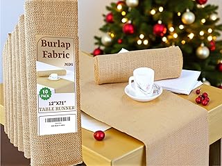 10 Fall Engagement Party Ideas with Cozy Seasonal Details 4 MDS 10 Pack Wedding Natural Burlap Table Runners 12 x 72 Inch Rustic Far...