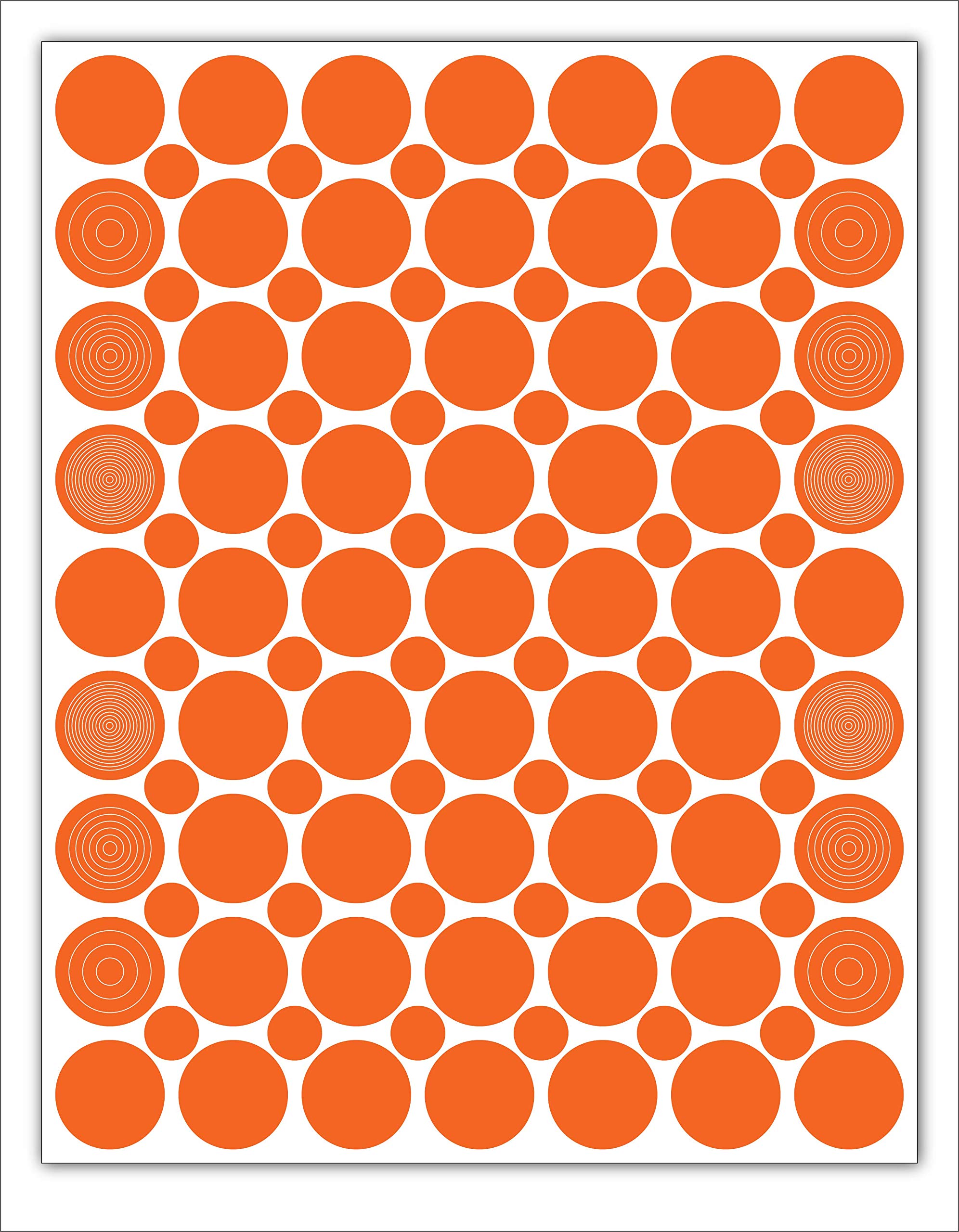Perfect Strike Archery Scope Decals – Circles & Dots, Adhesive Vinyl, High Visibility, For Practice & Competition
