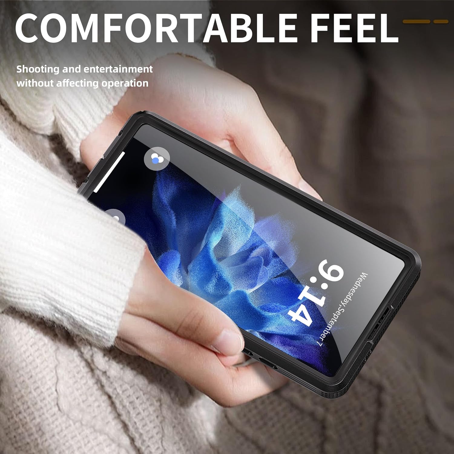 Galaxy S25 Ultraケース、[内蔵スクリーンプロテクター] 【ノフヌス】 [IP68防水防塵] [MagSafe対応]