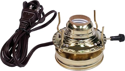 Miniatura 8 de Creative Hobbies Kit de conversión de quemador de lámpara de aceite eléctrico, pre-cableado y listo para usar (#2)