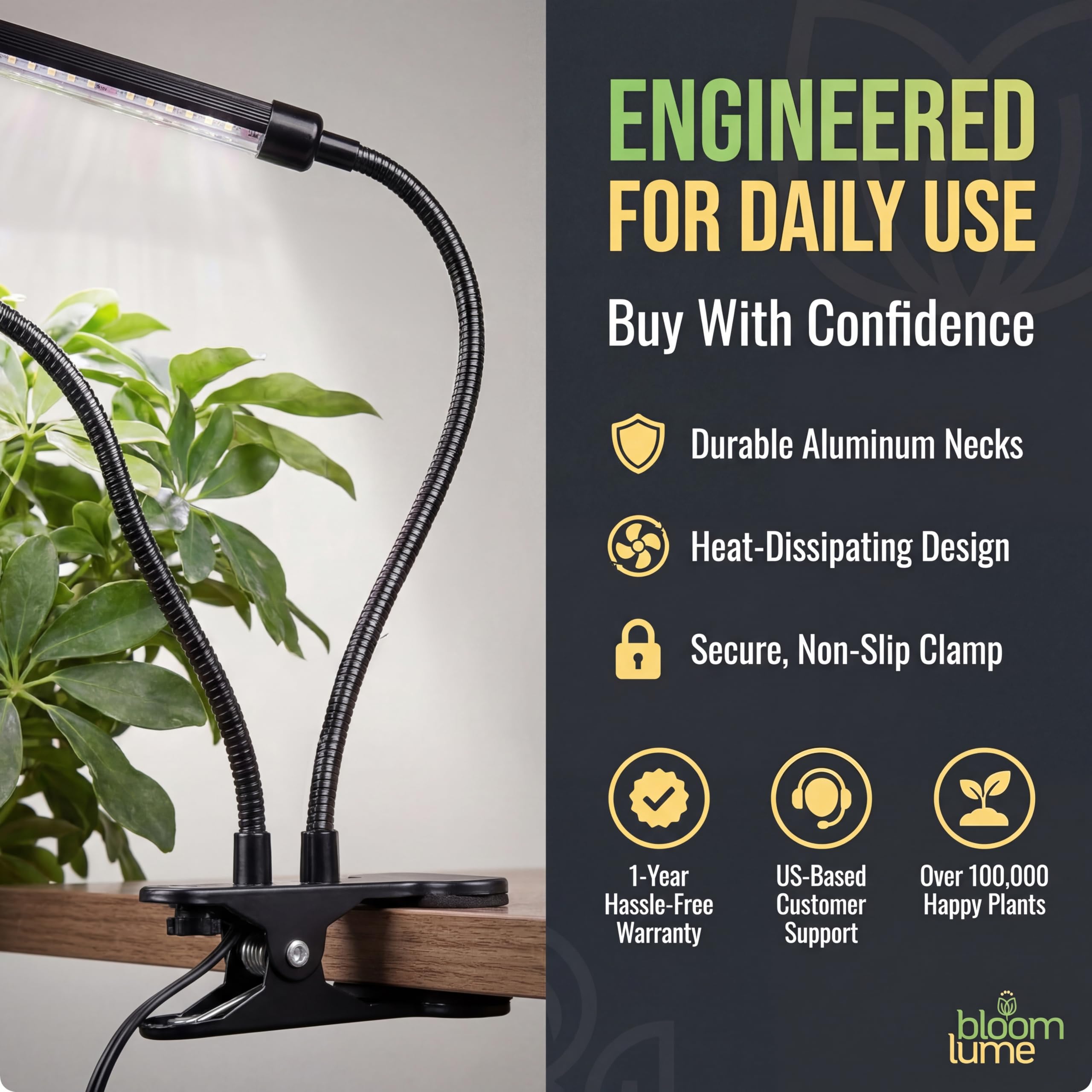 Bloom Lume 88 LED Grow Lights for Indoor Plants Full Spectrum