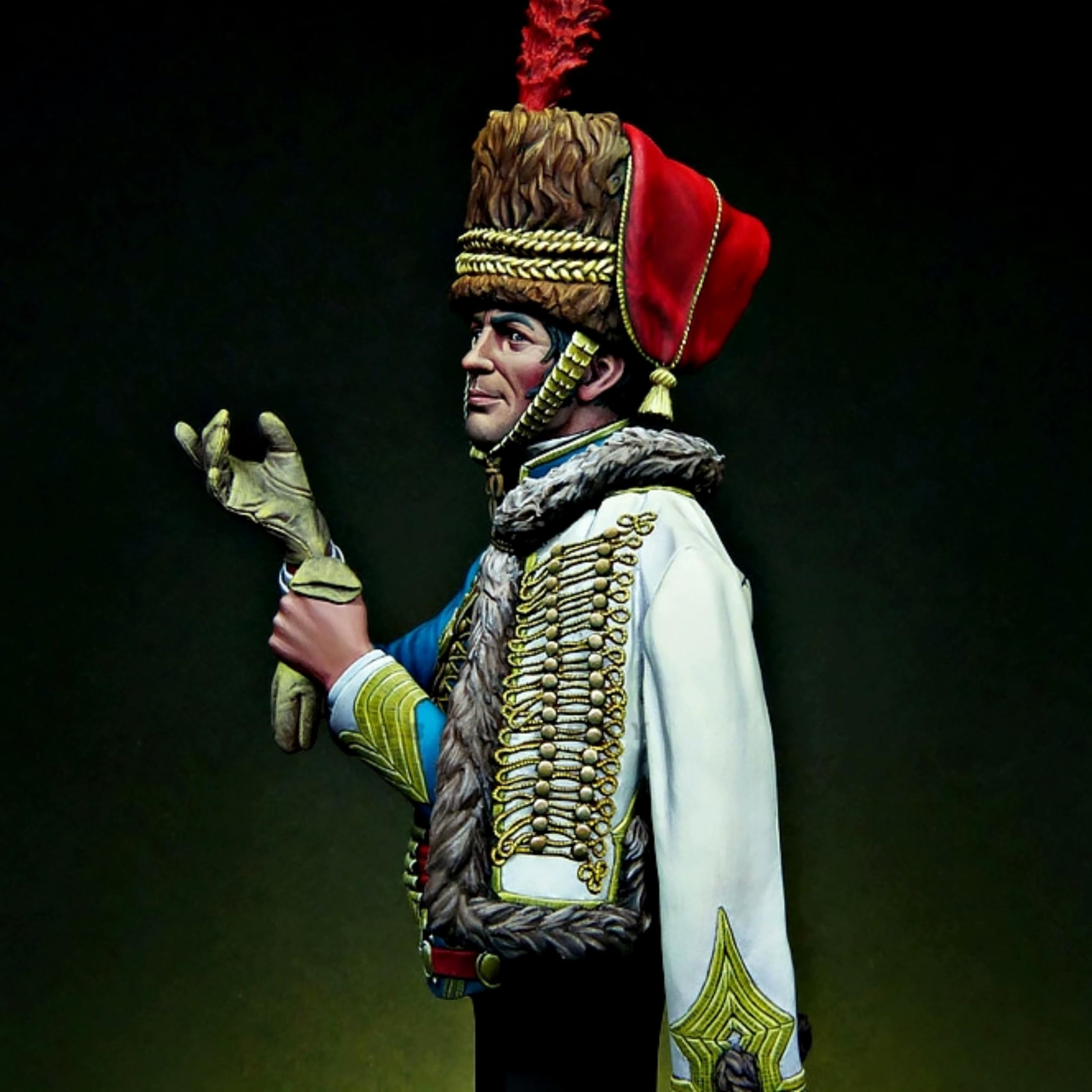 1/10 Busto soldato in resina non dipinto e non assemblato Kit Modello Soldato Antico Samurai Europeo in resina //R8t7X1