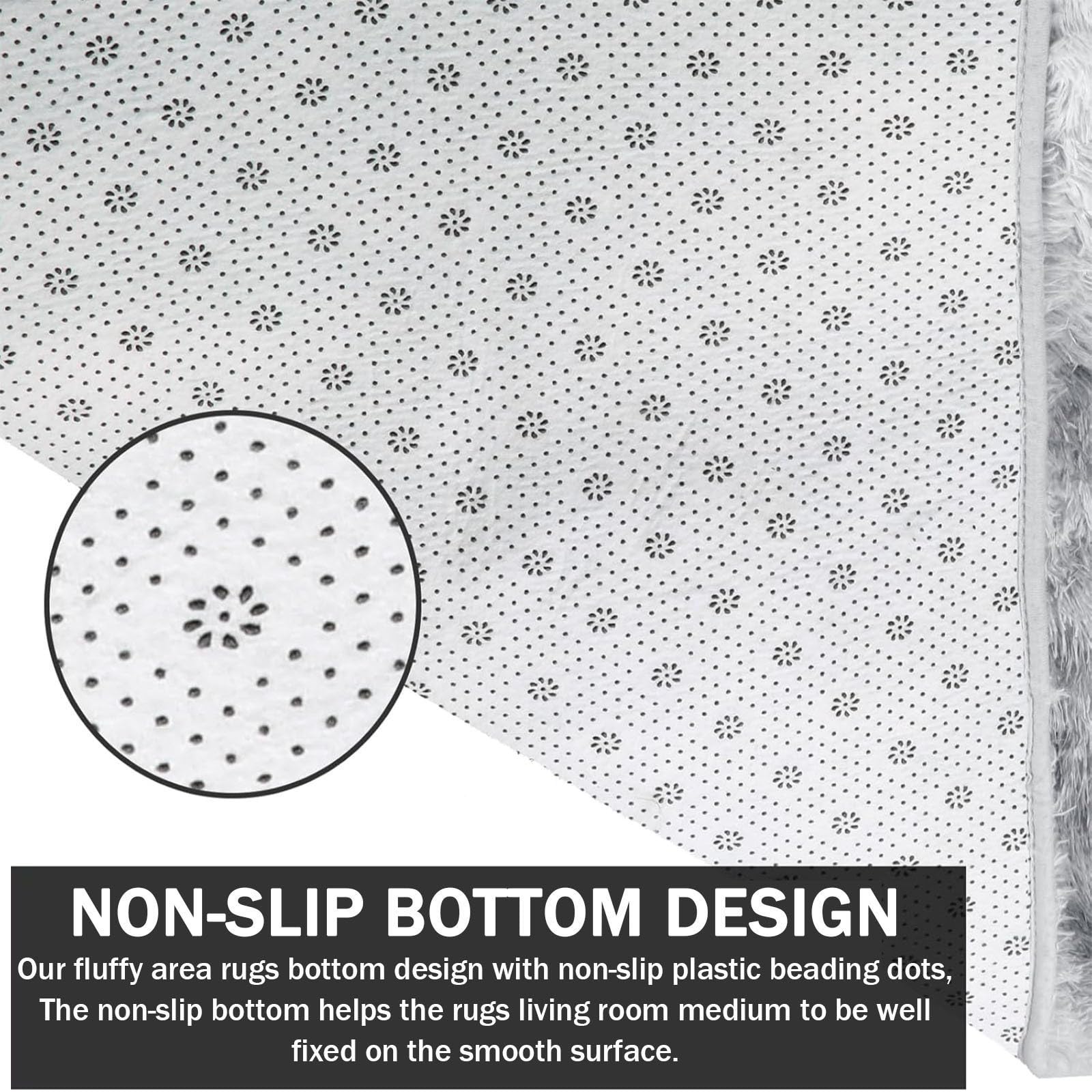 Highdi Tapis De Salon à Poils Longs Tapis Couleur Unie Doux Et Moelleux Grand Tapis Tapis De Chambre Antidérapant Confortable Tapis Shaggy Couleur Unie Pour Chambre, Salon (140x200cm,Vert