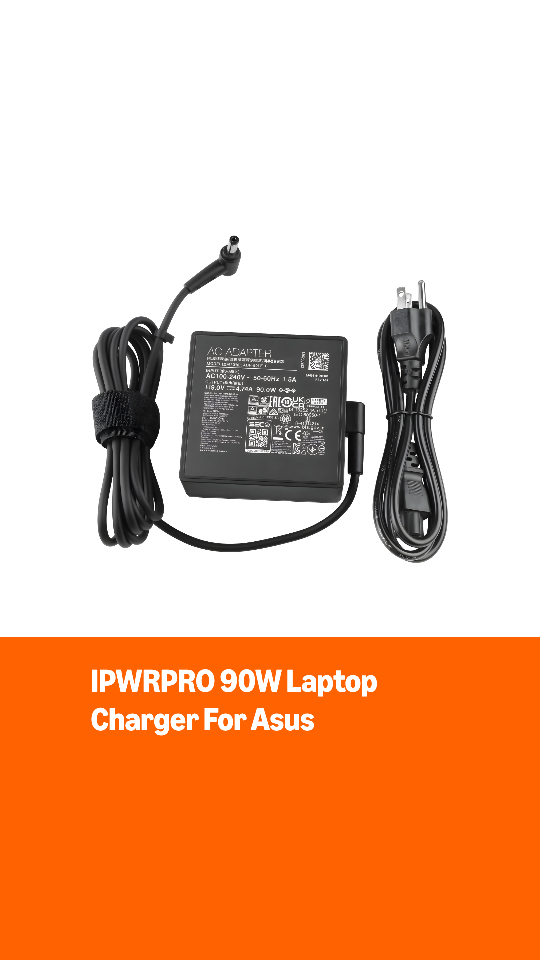 Amazon.com: 19V 4.74A 90W Charger Adapter Compatible with Asus