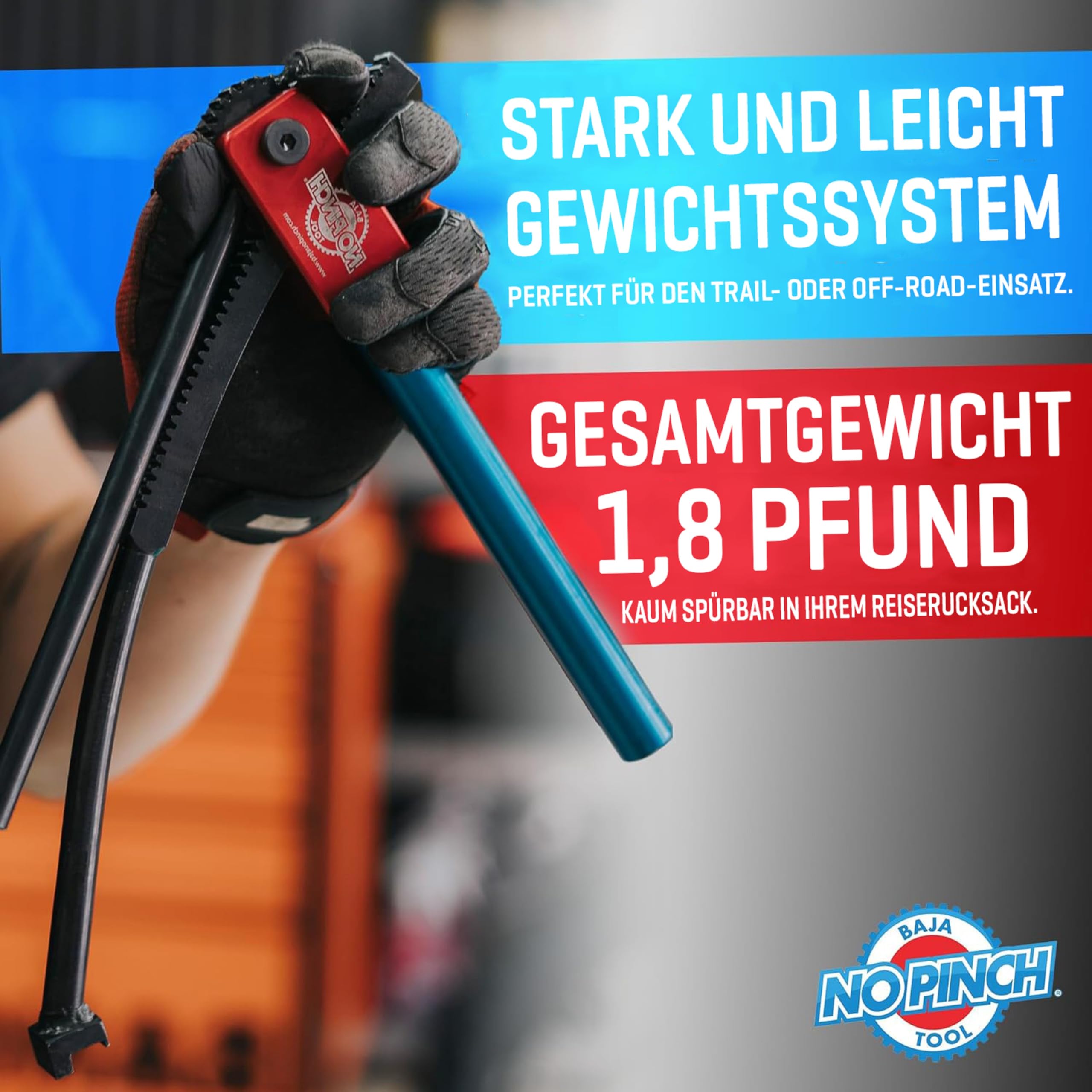 Baja No Pinch Dirtbike-Reifenwechselwerkzeug | Motorrad-Reifenwechsler | Reifenwechselwerkzeug für 16-21-Zoll-Crossbike-Räder | Passend für 20-mm-Achsen – Ideal für Enduro, Motocross und Offroad