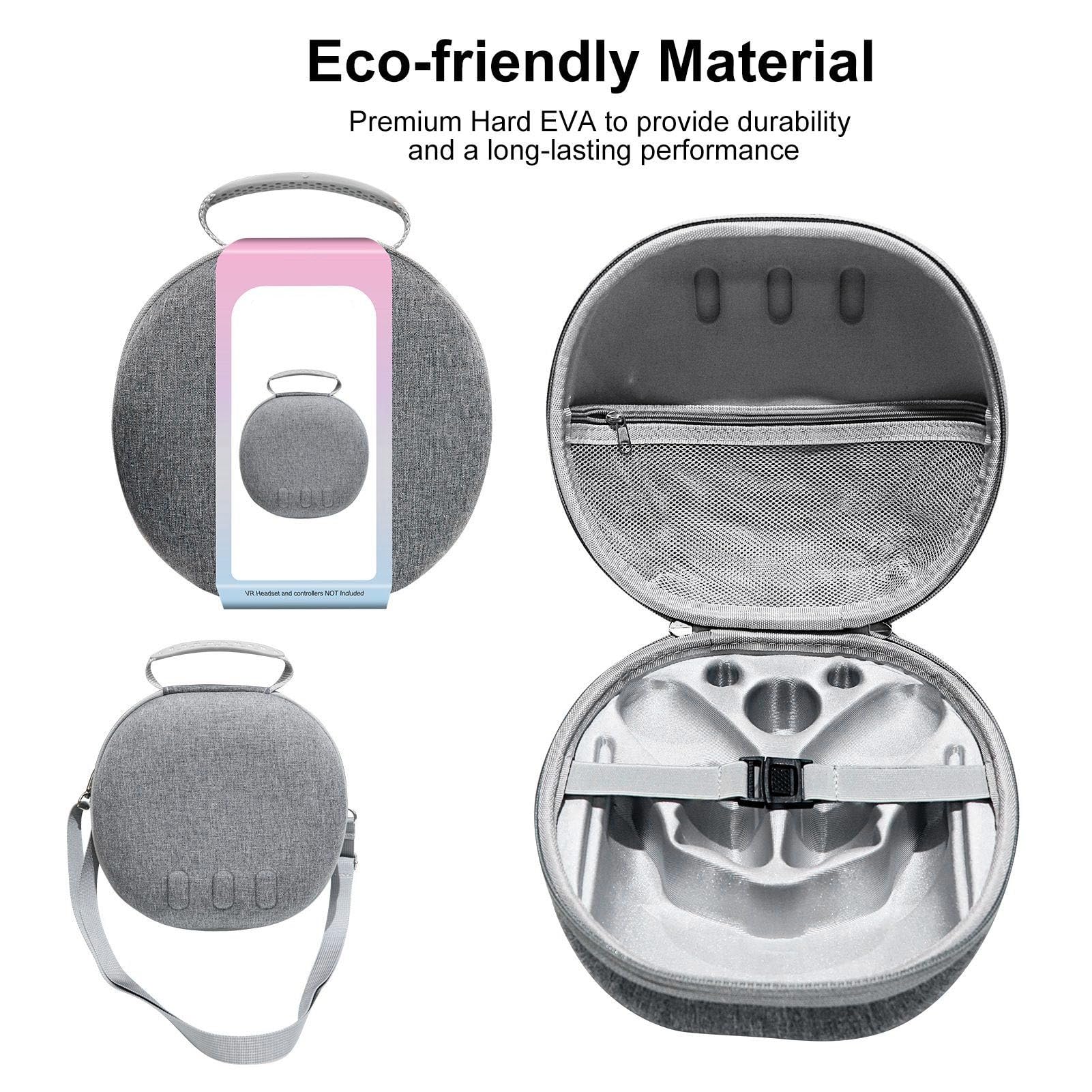 Etui de transport pour Meta Quest 3 Gris - Accessoire réalité virtuelle