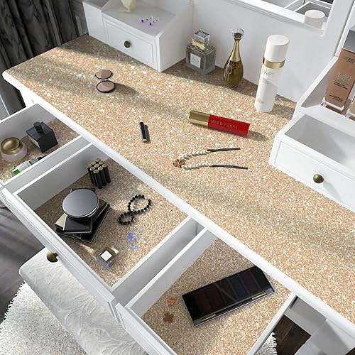 Miniatura 3 de Papel tapiz autoadhesivo con purpurina y purpurina para despegar y pegar, cubierta creativa extraíble, papel de contacto decorativo, decoración de