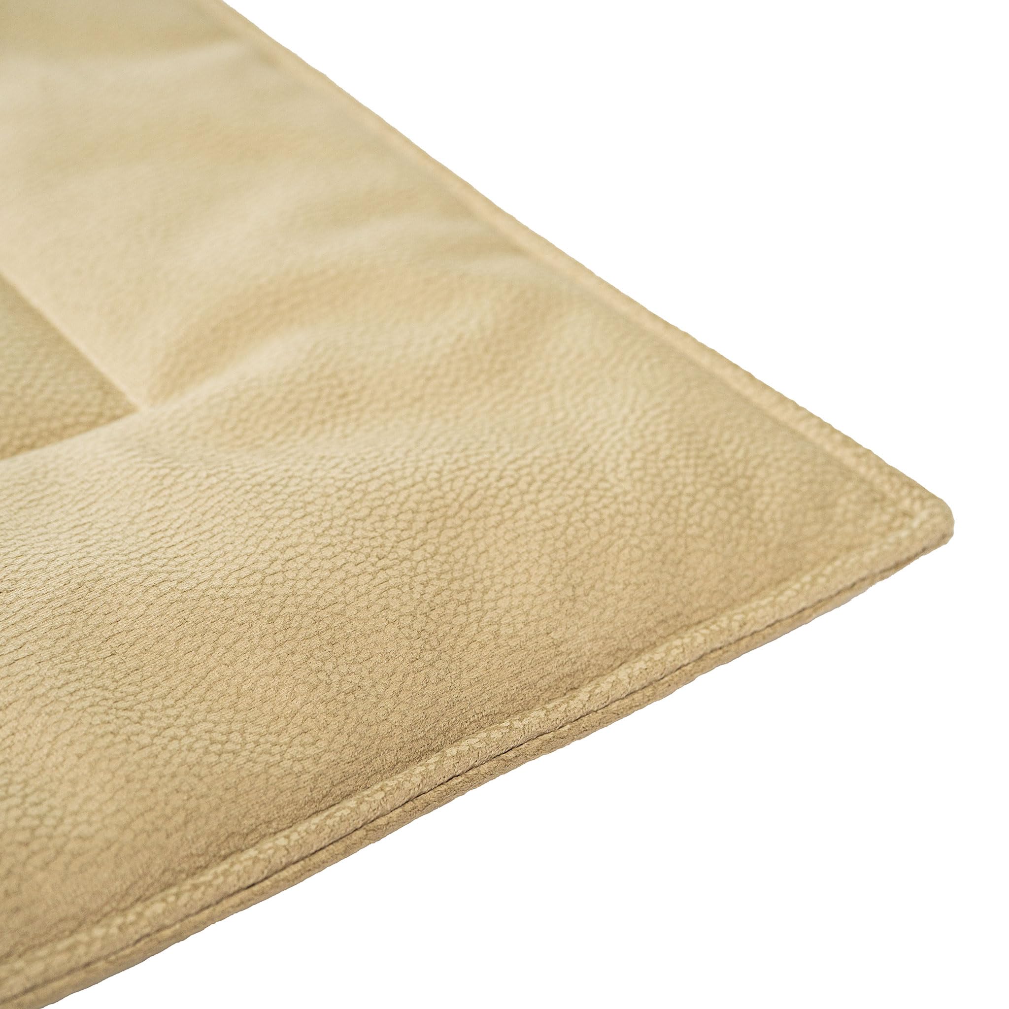 WUFFNASE Anti-Haar Hundedecke 'Ella', Beige, 84 x 64 cm | Indoor Outdoor, Ideal für Couch oder Auto Rückbank, Made in Germany, Hochwertige Produktqualität