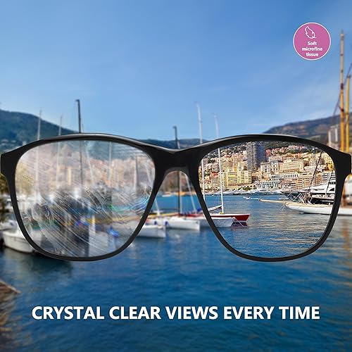 Miniatura 3 de 200 toallitas para lentes, prehumedecidas y envueltas individualmente, toallitas de limpieza para lentes, lentes de sol, lentes de sol y lentes de