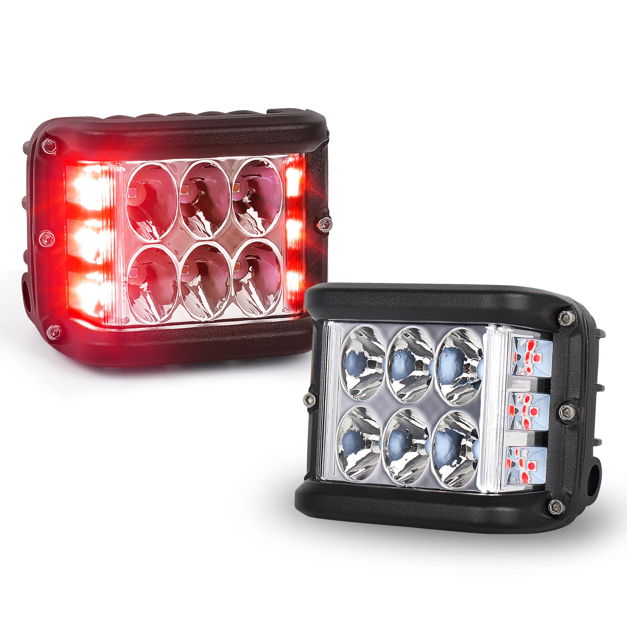 Amazon.com: Butike 4 Inch Side Shooter LED Pod Lights with White