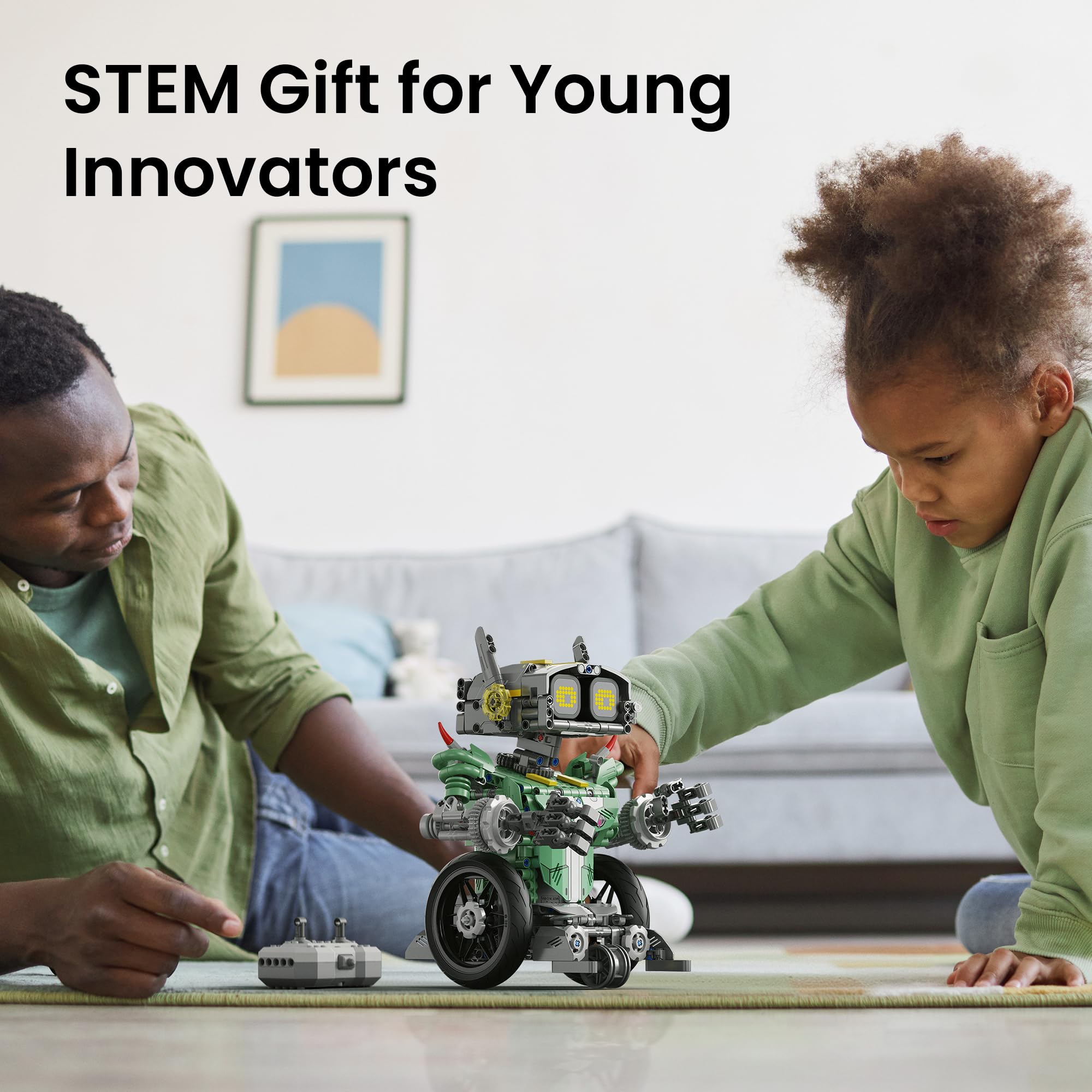 Sillbird Technic Robot pour Enfants, 5-en-1 Ensemble Robotique Programmable avec Application et Télécommande, Robot STEM pour Anniversaire et Noël pour Garçons de 8 à 12 Ans (727 Pièces)
