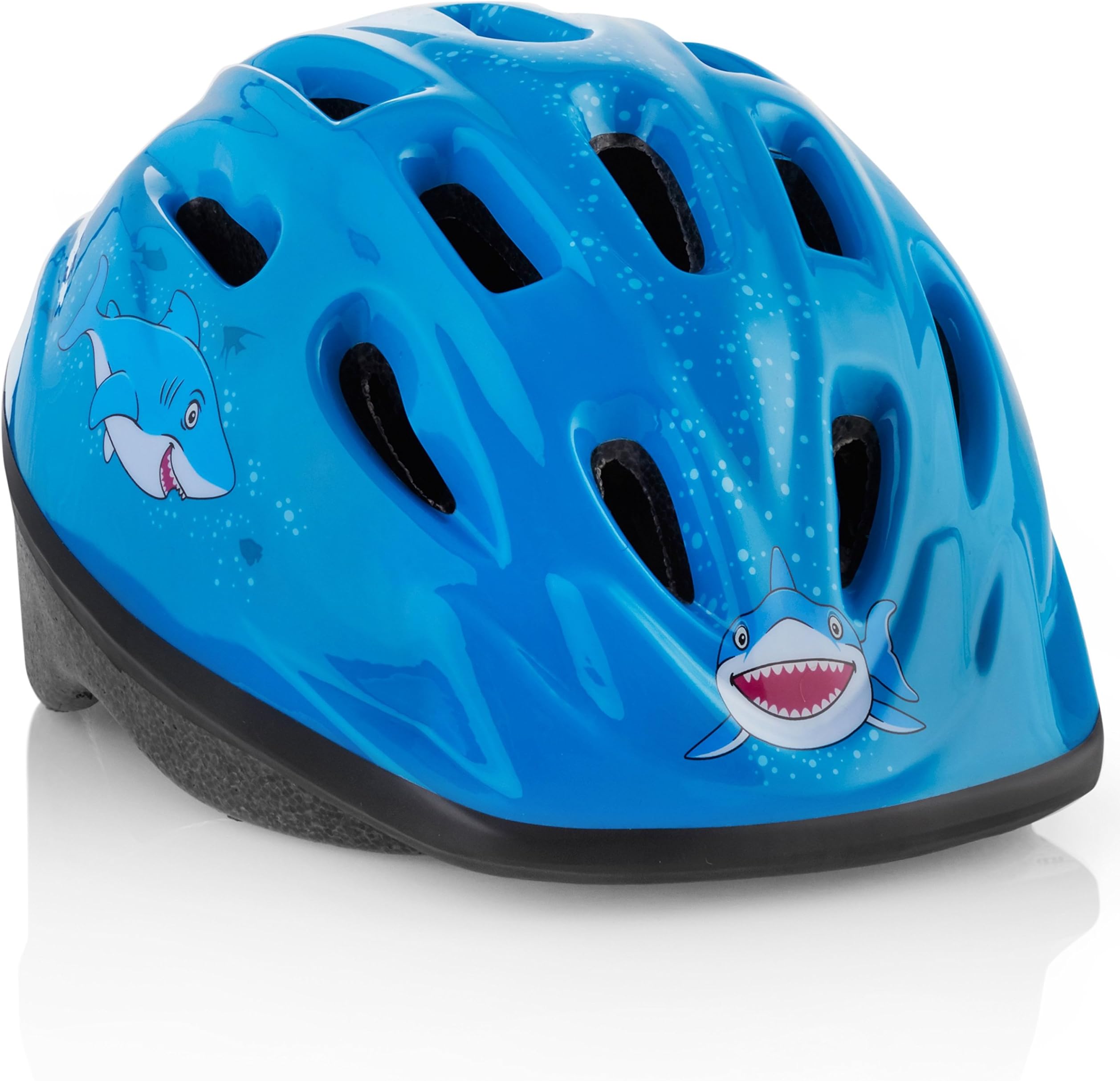 KIDS Bike Helmet – Adjustable from Toddler to Youth Size, Ages 3-7. Durable Girl's Bicycle Helmets w/Fun Aquatic Design Girls will LOVE - CE Certified, Safe & Comfortable - FunWave