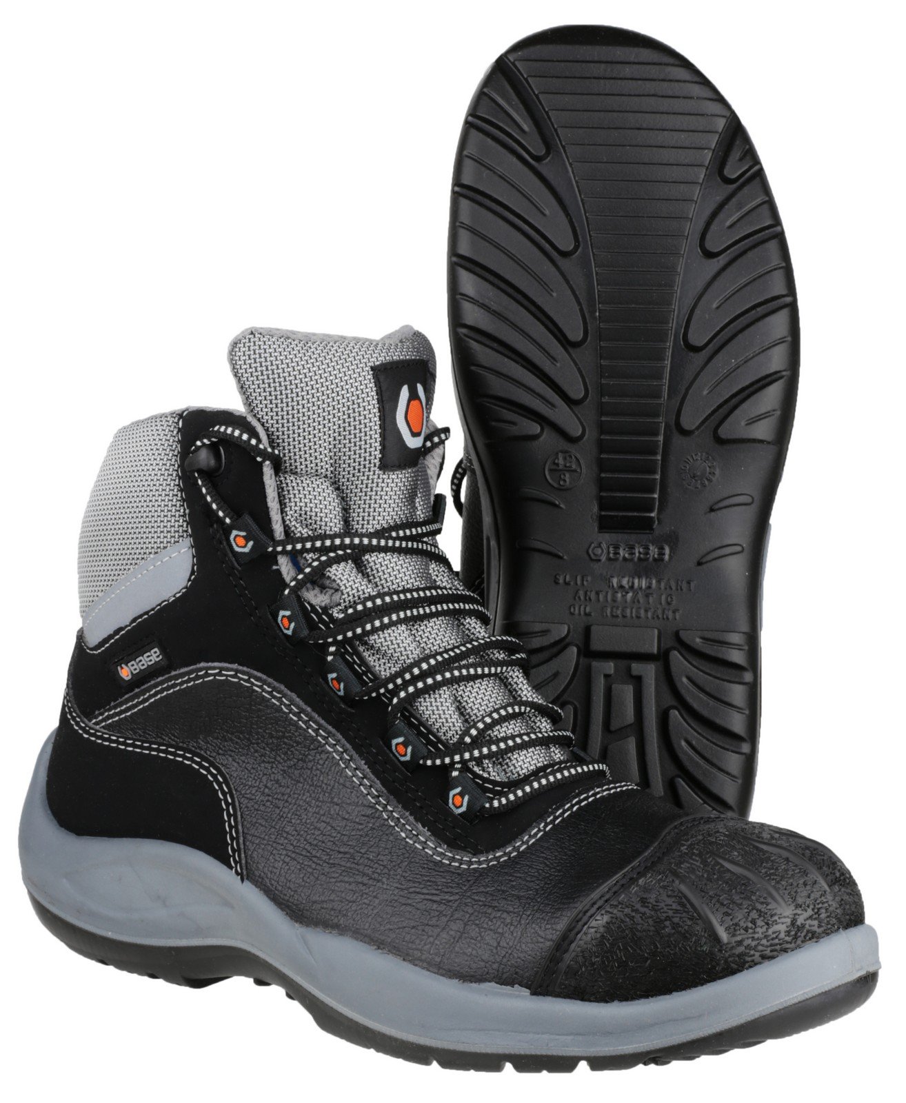 BASE Protection, BEETHOVEN Bota de Seguridad para Mujeres y Hombres, Negro, Talla 49