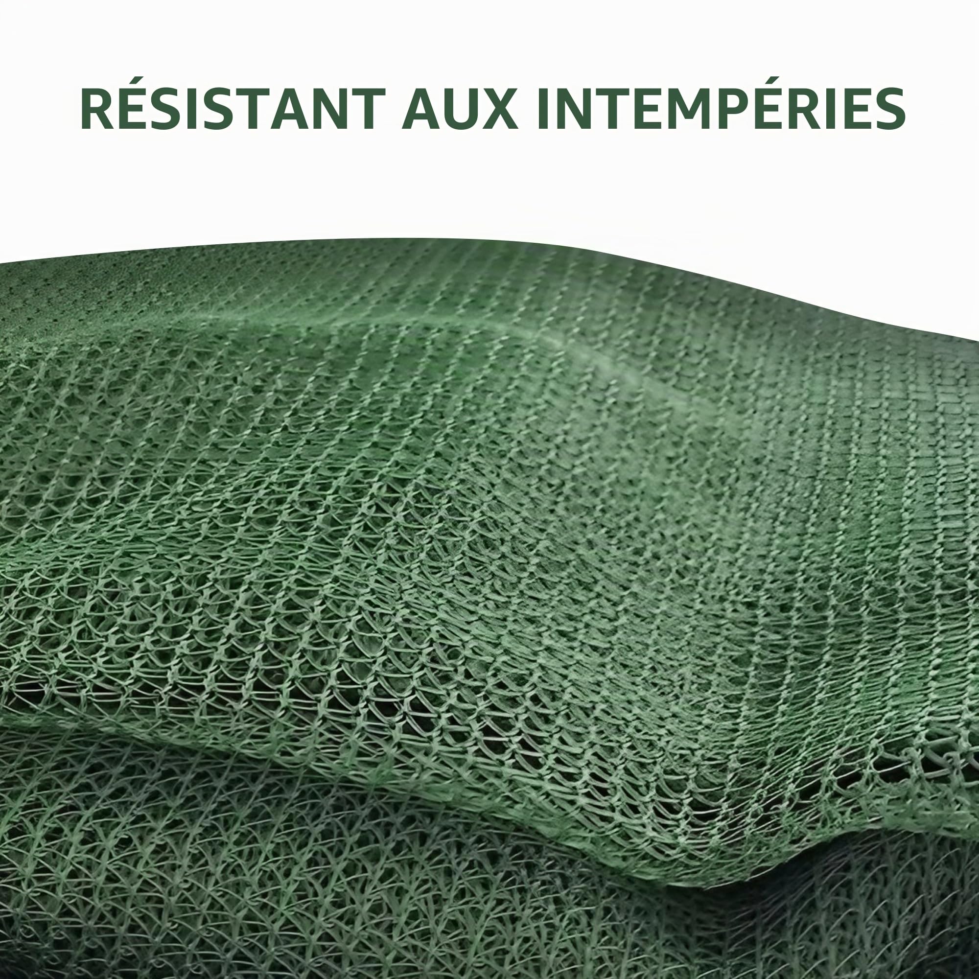 ESTO Filet en tissu anti-grêle, adapté pour fruits et légumes, jardins, plantes, anti‑oiseaux, en PE stabilisé aux rayons UV, bâche en toile, 5 m / 3 m, sans clips