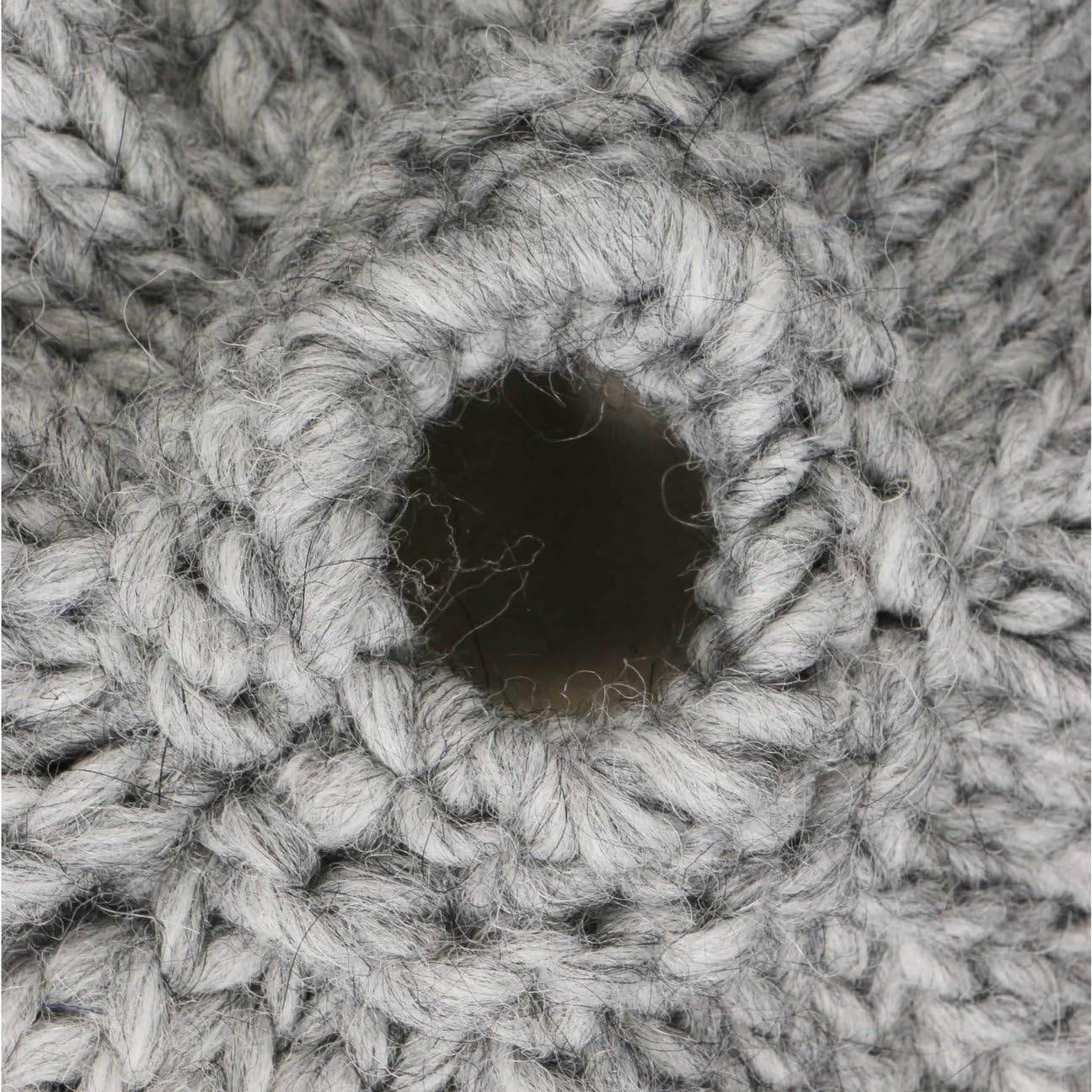 LIERYS Beanie Strickmütze mit Zopfloch Uni einfarbig Made in Germany Damen Herbst Winter
