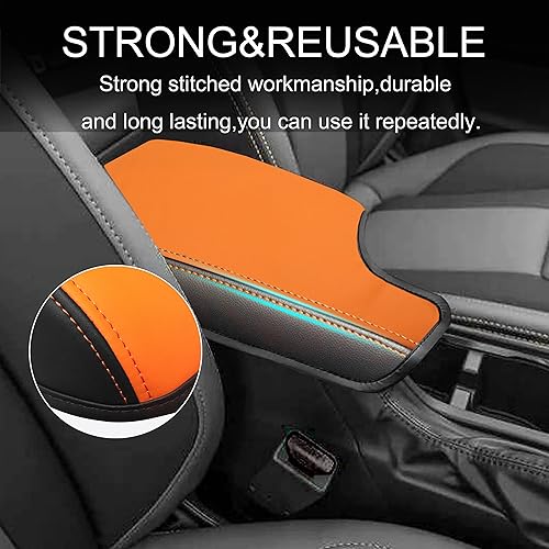 Miniatura 9 de SENSHINE Funda de cuero para reposabrazos de consola central para Subaru Crosstrek Accesorios 2024 2025 Impreza 2024 2025 2024 2025 Cubierta de