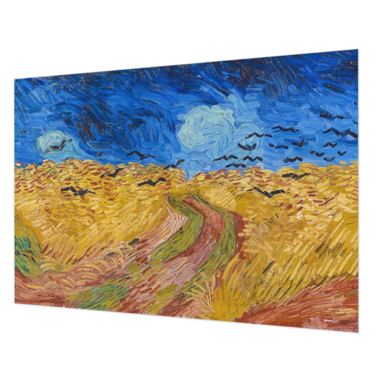 Tapisserie intissée paysage de champ 208x146 cm pour salon