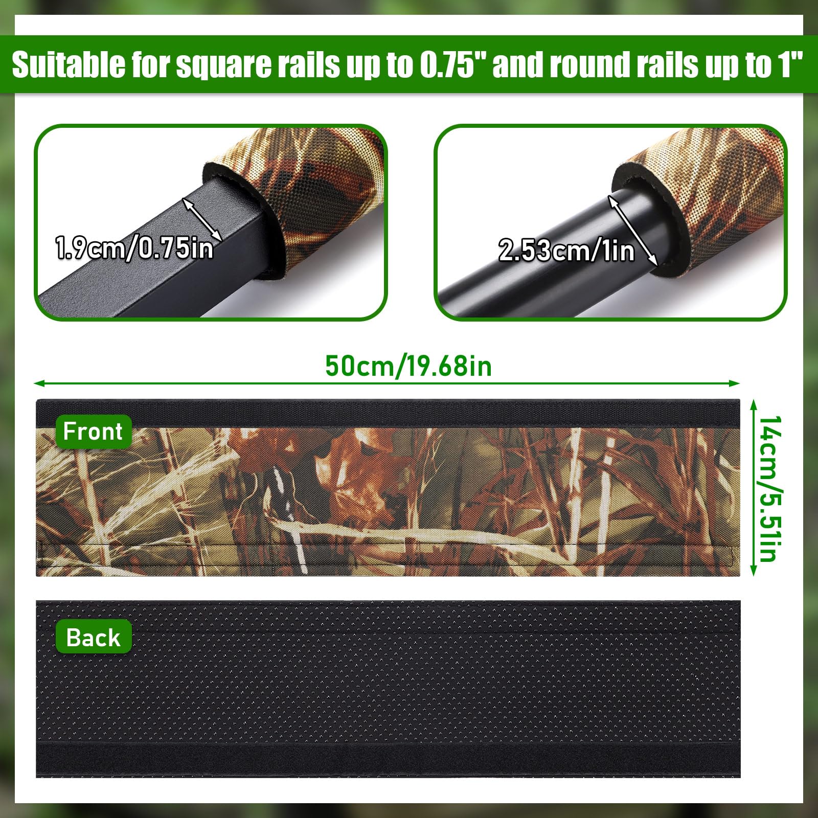 Tree Padding Snapklik.com : 3PCS Non-Slip Camo Tree Stand Rail Pads, Treestand ...