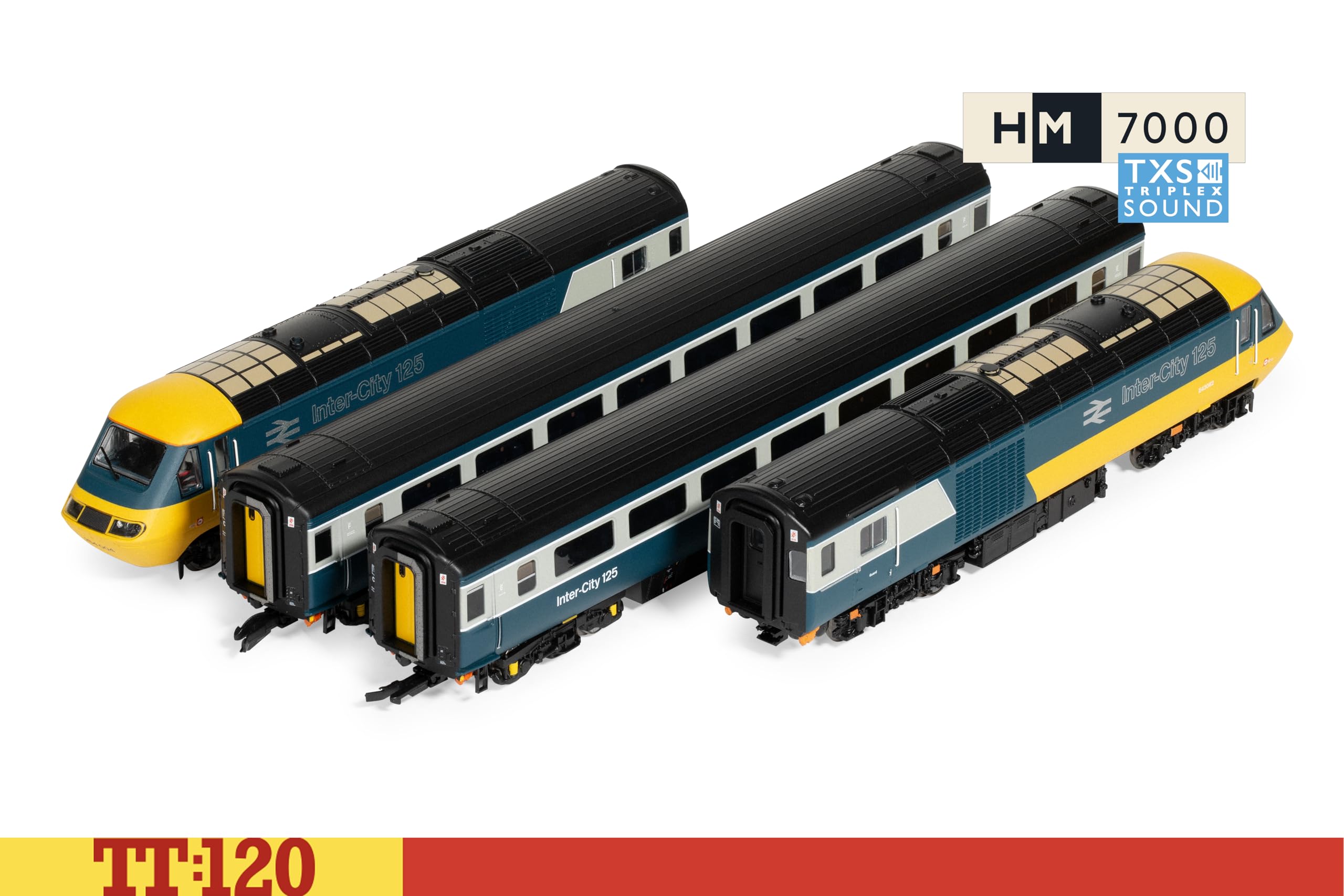 TT:120 Hornby TT1004TXSM Set di Treni digitali ad Alta velocità Intercity 125 - Locomotive Diesel con Audio