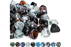 Fireplace Glass Beads - Blended Fire Glass Diamonds