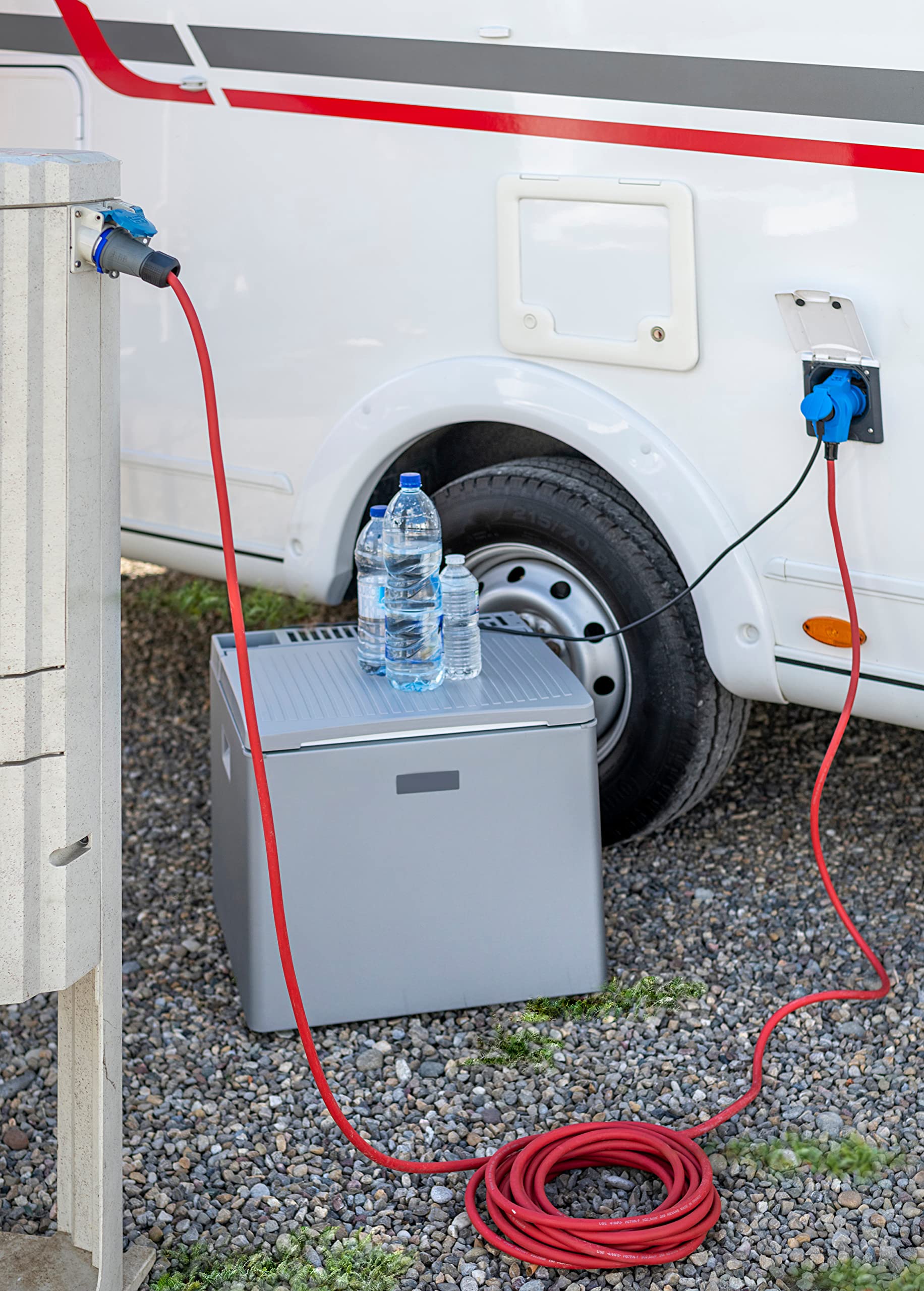 Brennenstuhl - Extensor eléctrico para autocaravanas, Barcos, Tiendas ambulantes (10 m H07RN-F 3G2,5, Exterior), Fabricado en Francia