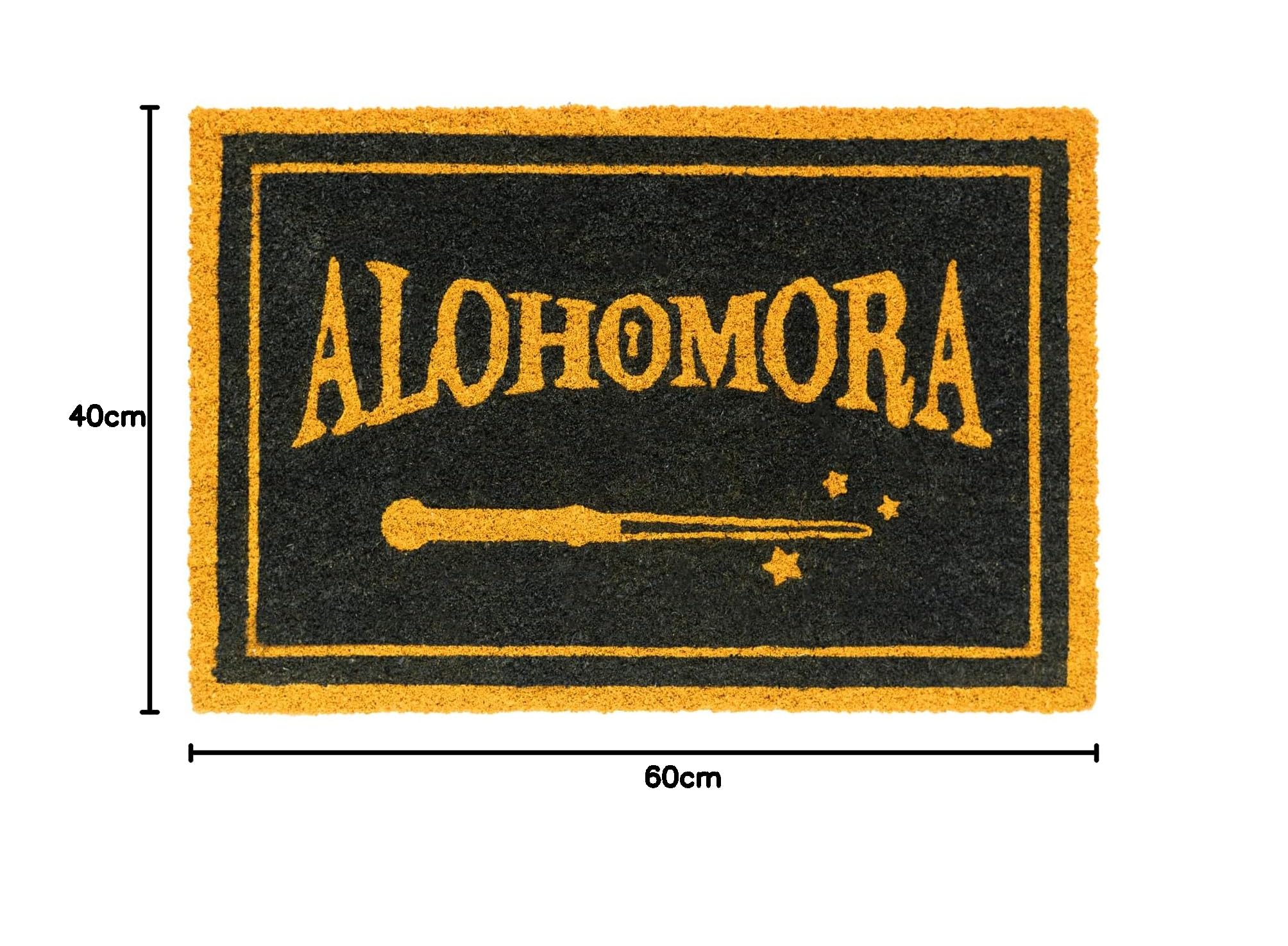 Grupo Erik Harry Potter Door Mat - Alohomora | 15.7 x 23.6 inches | 40 x 60 cm | Coconut Coir, Eco Friendly 100% | Indoor & Outdoor Mat | Harry Potter Gifts