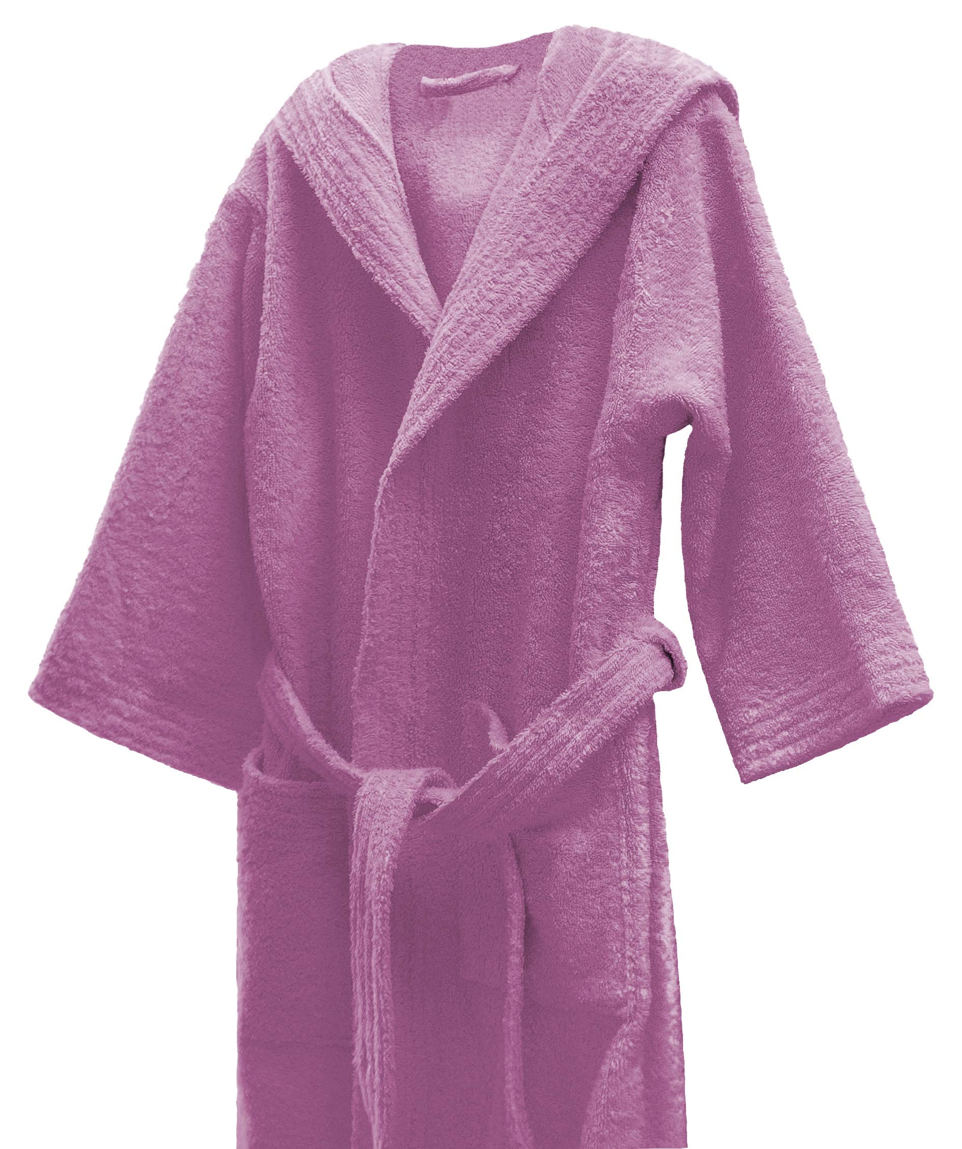 Lasa Albornoz Infantil, algodón 100%, Lavanda, Talla 8