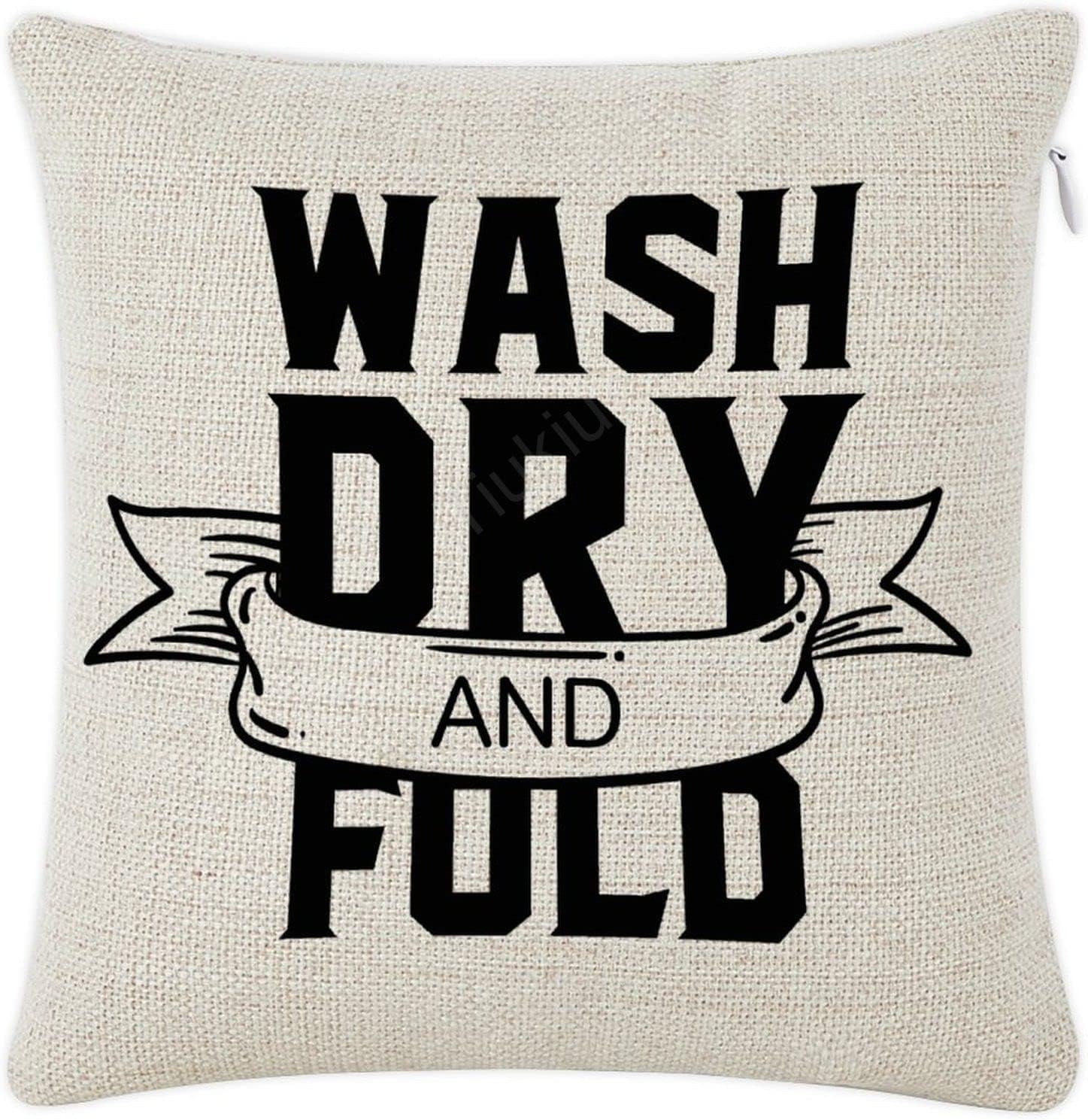Linen Throw Pillow Cover Wash. Dry and Fold Square Cushion Cover,Decorative Throw Pillow Cushion Case Pillowcase for Sofa Chair Bed 18"x18"