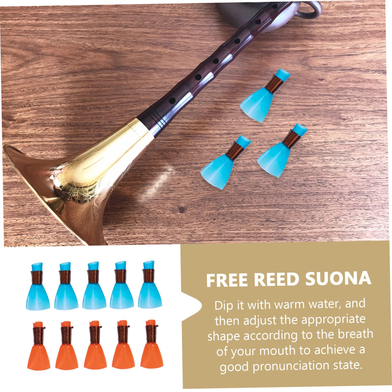 ibasenice 2sets Reed Sticks Easy to Replace and Install Reed for Instruments Craftsmanship 10pcs*2