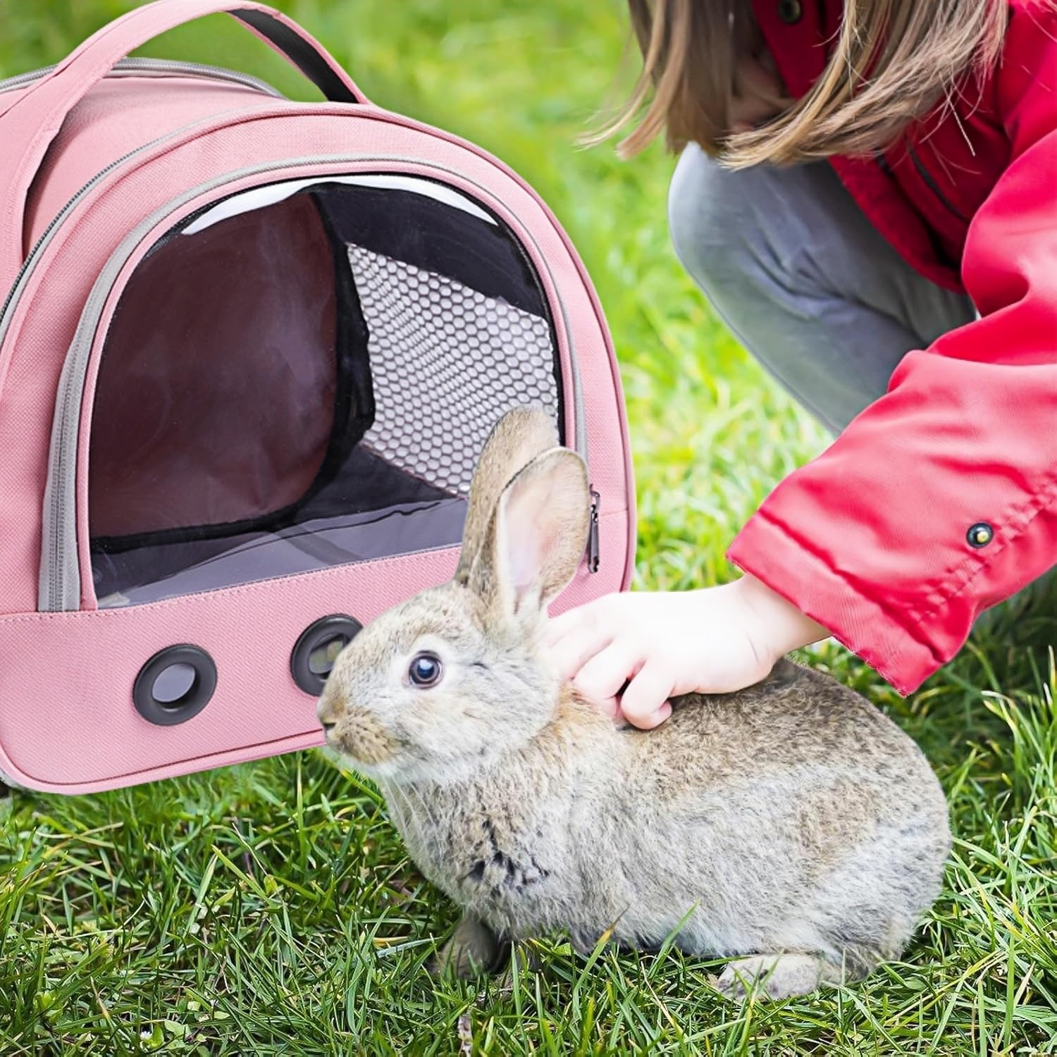 Pequeña bolsa de transporte para mascotas, bolsa de transporte para animales pequeños, caja de transporte para gatos, con correa para el hombro, bolsa de transporte para cobayas, bolsa de transporte