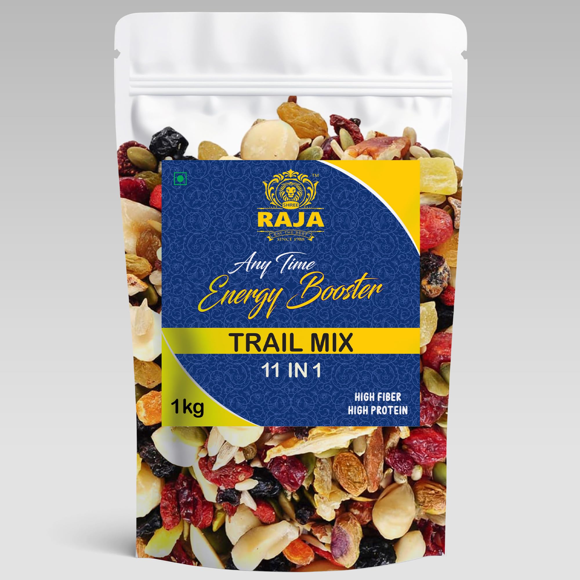 Shree Raja Dry Fruit Mix Nuts and Seeds (1kg) | 11 in 1 Superfoods Trail Mix | Mixed Nuts and Dry Fruits Contains Almonds, Cashews, Pumpkin Seeds, Sunflower Seeds & More | Energizing Healthy Snacking-image-1