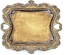 Vintage Small Gold Ring Dish, Birthday & Wedding Gifts for Women，Wedding Ring Tray - 5.3 x 4.5 inches