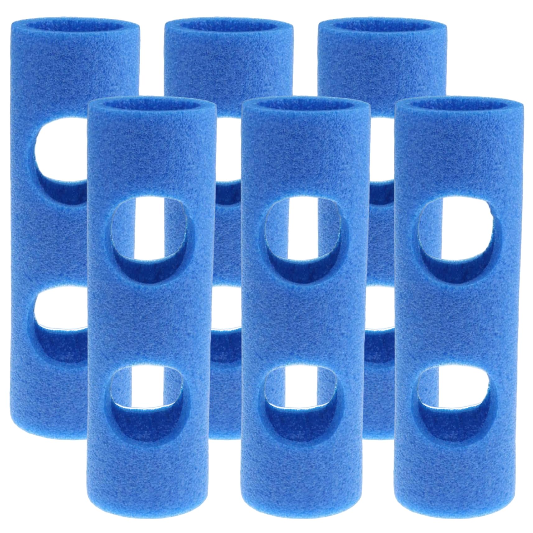 6-teiliger Pool-Nudelverbinder, 2, 56 x 11, 81 Leichter Schaumstoff-Schwimmnudelverbinder mit 2 Löchern, praktische Schwimmtrainingshilfen für Kinder und Erwachsene